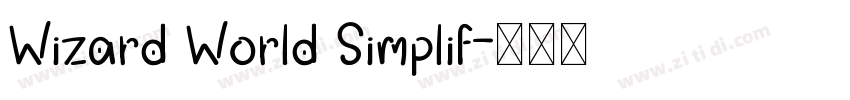 Wizard World Simplif字体转换